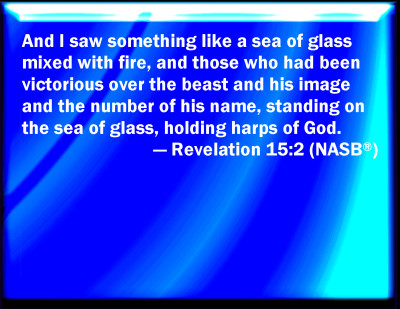 Bible Verse Powerpoint Slides for Revelation 15:2