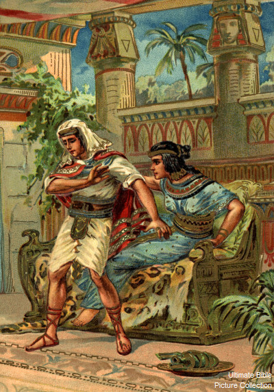 Genesis 39 Bible Pictures: Joseph With Potiphar's wife