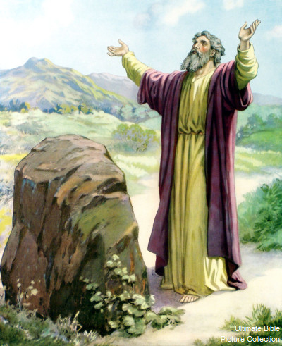 Genesis 35 Bible Pictures: Jacob sets up pillar