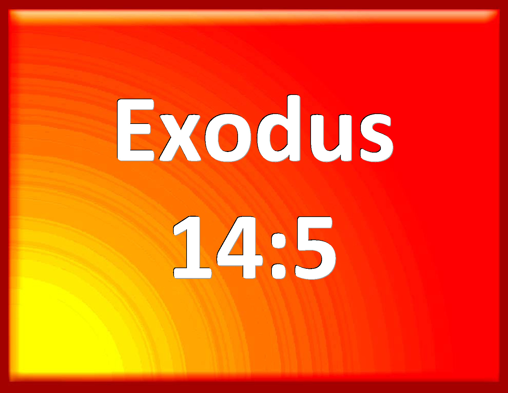 Exodus 145 And It Was Told The King Of Egypt That The People Fled And