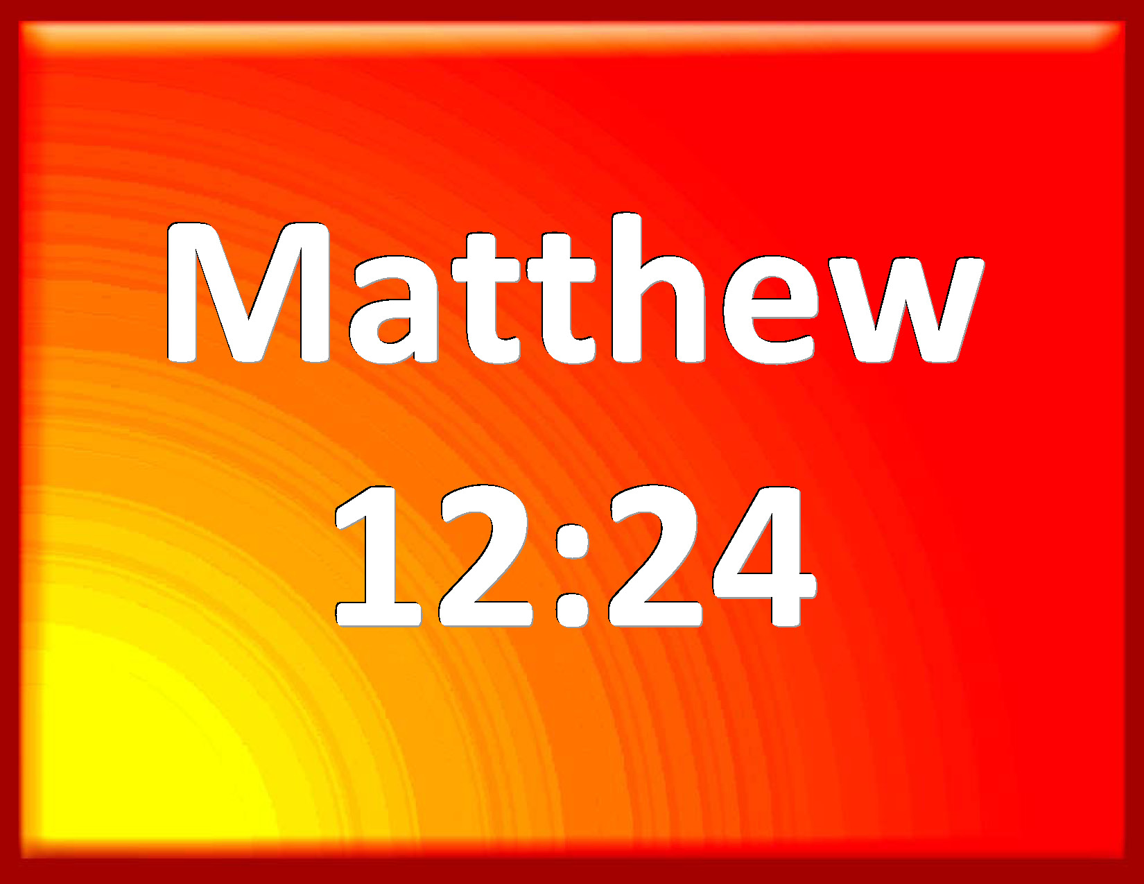 Matthew 12 24 But When The Pharisees Heard It They Said This Fellow 