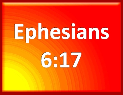 Bible Verse Powerpoint Slides for Ephesians 6:17