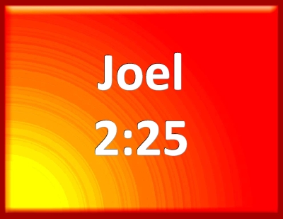 Bible Verse Powerpoint Slides for Joel 2:25